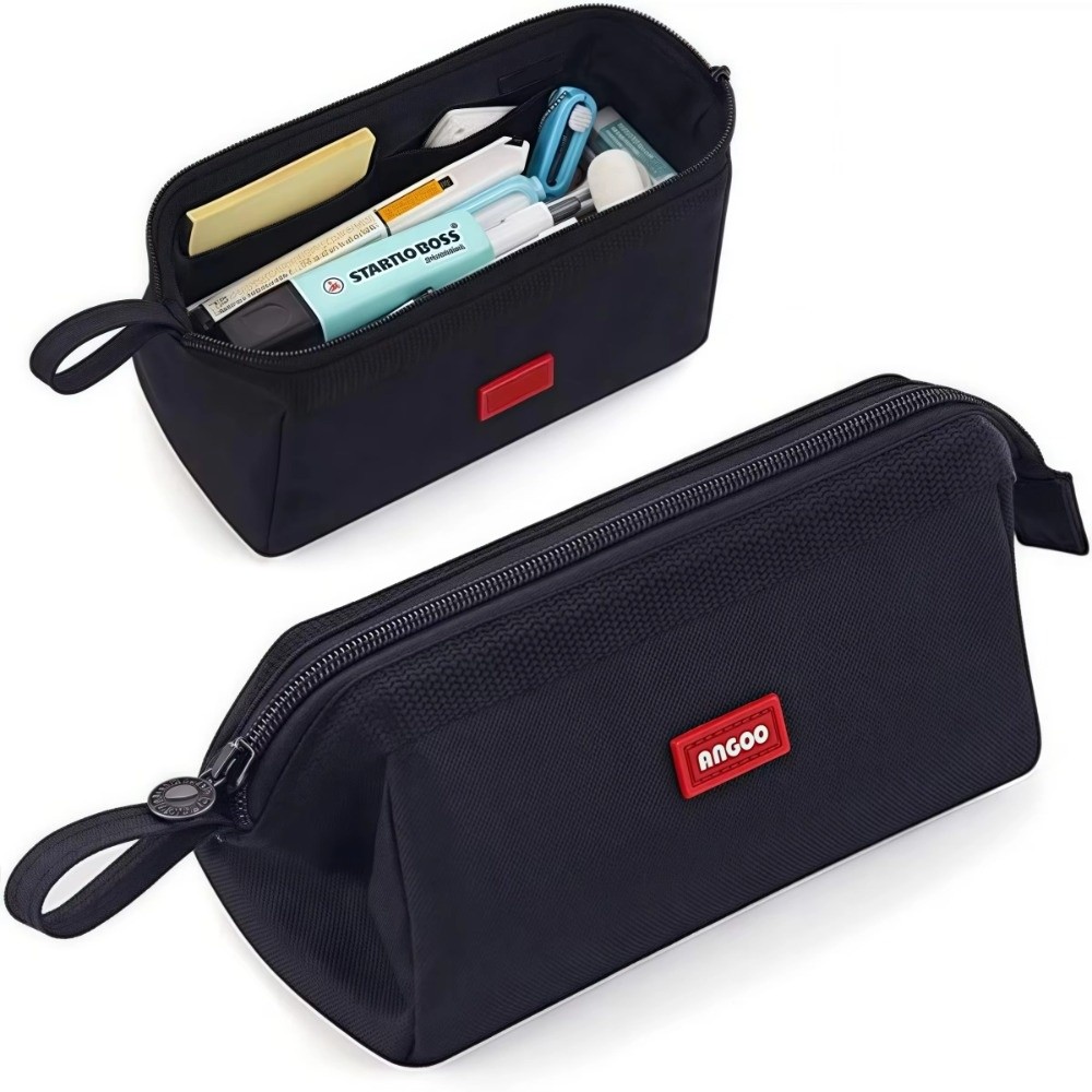 Aesthetic Large Pencil Case Pouch - 옥스포드 패브릭 캔버스 필통 심플 디자인