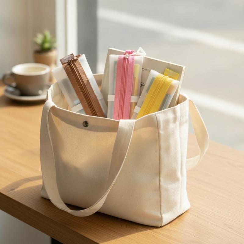 Clear Mesh Pencil Pouch For Exam - @*투명 메쉬 연필 파우치 이중 지퍼