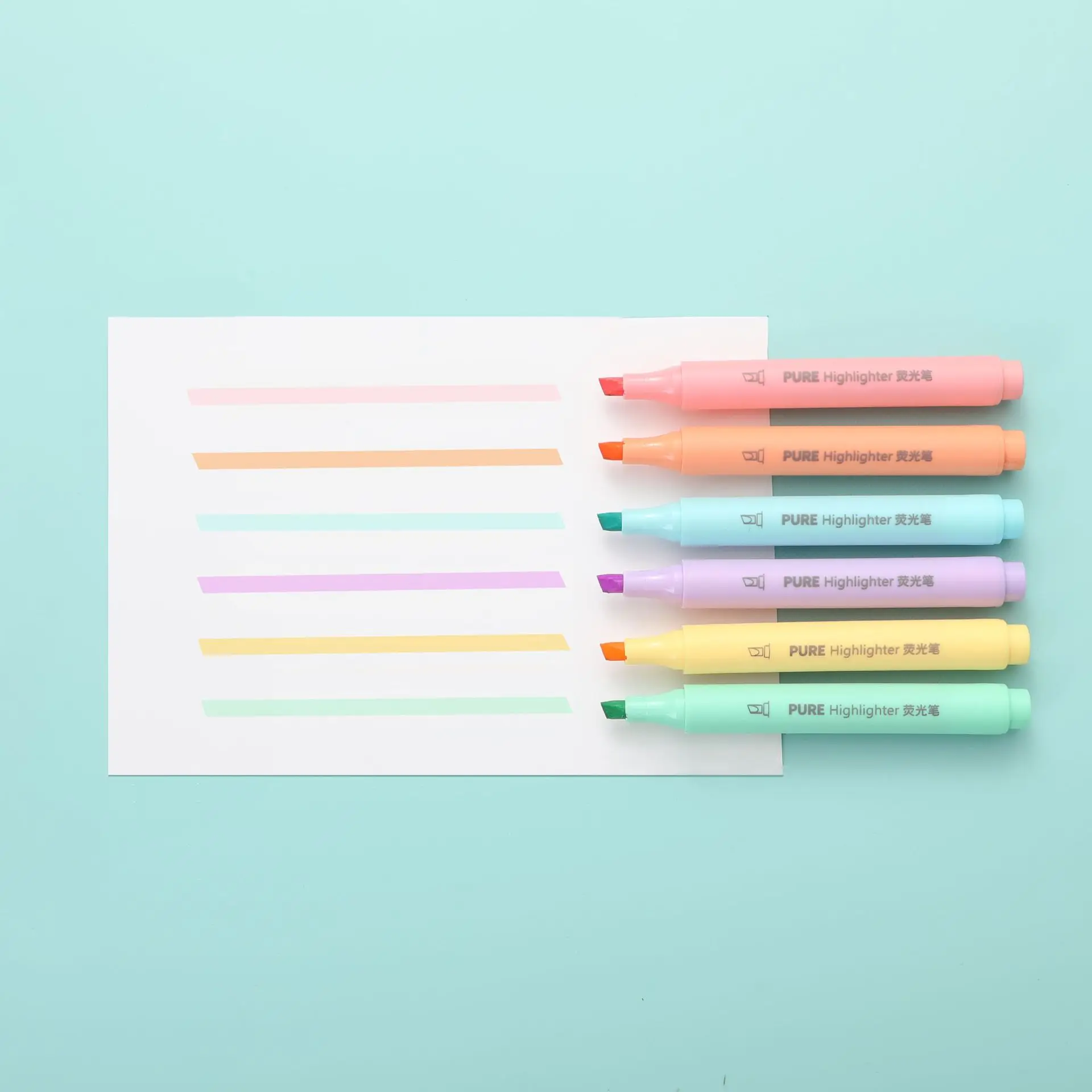 6개/세트 파스텔 색상 마카롱 형광펜, 귀여운 형광 마 - Pastel Highlighter Set Double Ended 리뷰 및 가격