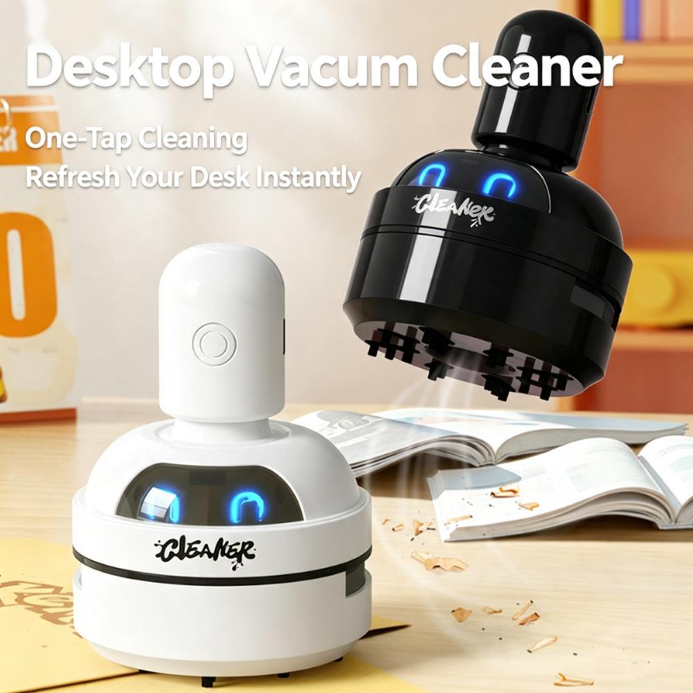 미니 데스크탑 진공 청소기, 귀여운 로봇 디자인, 휴대 - Mini Desktop Vacuum Cleaner For Eraser Dust 리뷰 및 가격