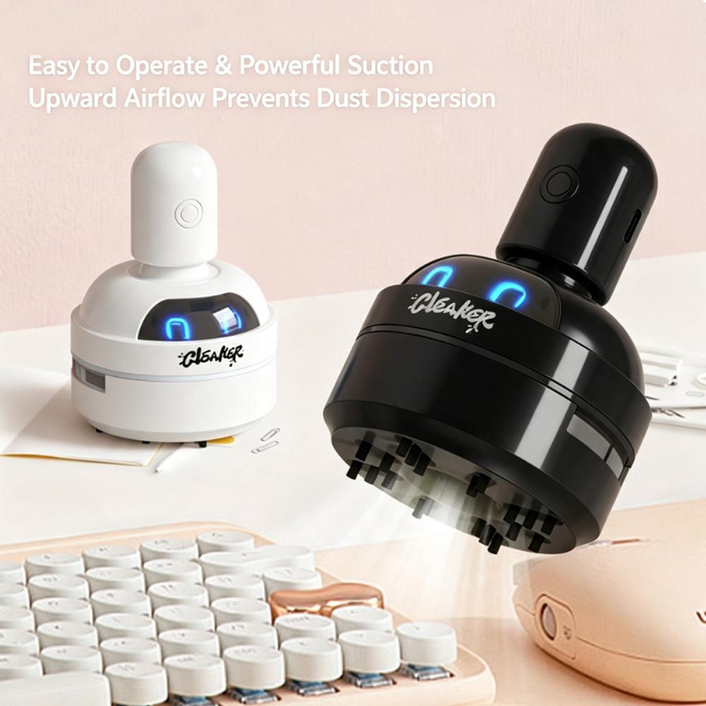 미니 데스크탑 진공 청소기, 귀여운 로봇 디자인, 휴대 - Mini Desktop Vacuum Cleaner For Eraser Dust 리뷰 및 가격