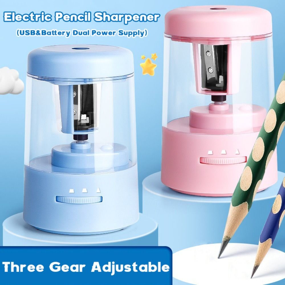 3단계 조절 기능이 있는 전동 연필깎이, USB 및 배 - Electric Pencil Sharpener Usb 리뷰 및 가격