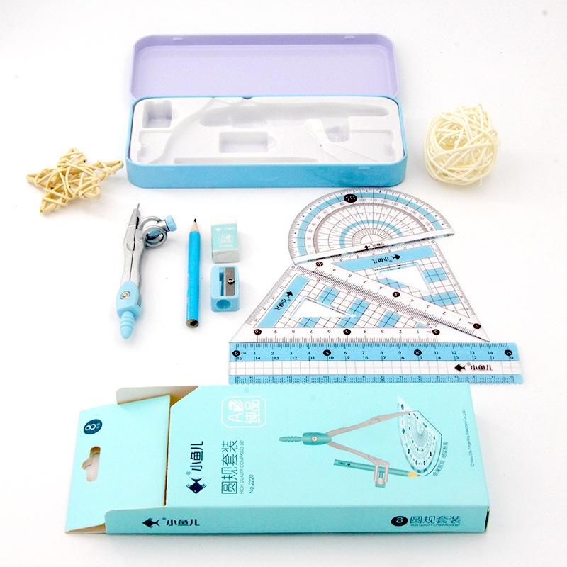 8개들이 기하학 수학 도구 세트, 학생용 자, 컴퍼스, - Math Geometry Set With Compass 리뷰 및 가격