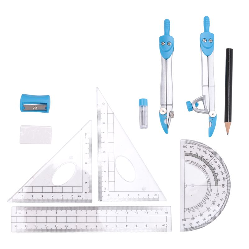 고급 기하학 컴퍼스 세트 10개, 학생용 수학 및 공학 - Math Geometry Set With Compass 리뷰 및 가격